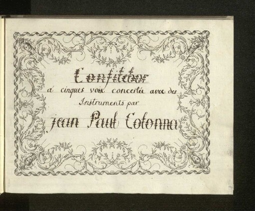 Confitebor : a 5 voci concertato con stromenti [...] 1692