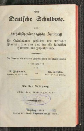 3: Der Deutsche Schulbote - 3. 1844