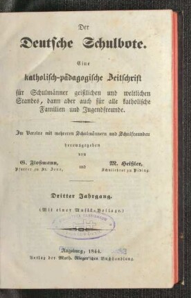 3: Der Deutsche Schulbote - 3. 1844