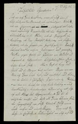 Nr. 7: Brief von Karl Otfried Müller an seine Schwester Gottliebe, Ohne Ort, August 1816