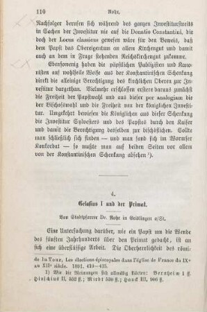 110-123 Gelasius I und der Primat