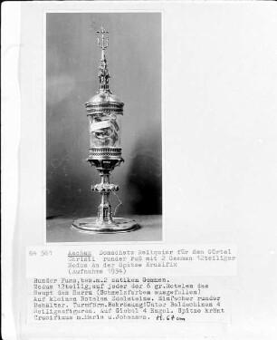 Reliquiar für den Gürtel Christi