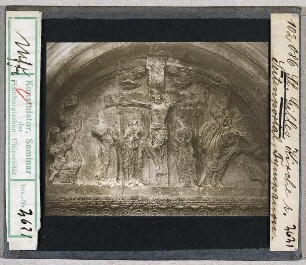 Saint-Gilles-du Gard: Abteikirche, Seitenportal, Tympanon, Kreuzigung (Stoedtner-Nr. 102086)