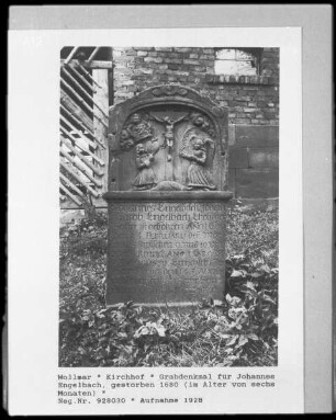 Grabdenkmal für Johannes Englbach, gest. 1680