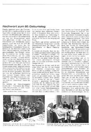 Nachwort zum 80. Geburtstag