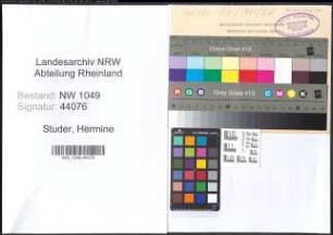 Entnazifizierung Hermine Studer , geb. (Lehrerin)