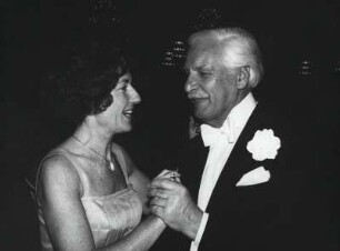 Presseball 1984. Friedrich Schoenfelder und Gattin