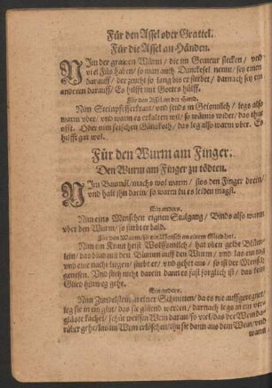 Für den Wurm am Finger.
