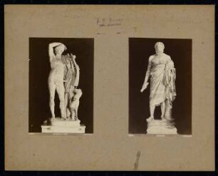 Kapitolinische Museen, Rom: Palazzo Nuovo (Sala del Gallo morente), Apollo mit der Kythara und der Kapitolinische Kyniker