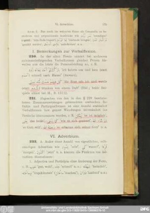 VI. Adverbium.