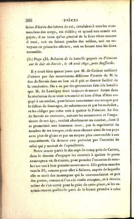 (31) Page 133. Relation de la bataille gagnée en Piémont sur le duc de Savoie, le 18 août 1690, près Staffarde.