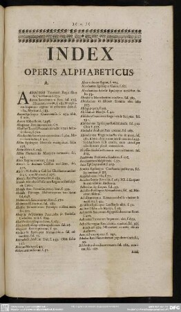 Index Operis Alphabeticus