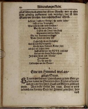 3. Eine im Himmel wol angelegte Steuer