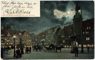 Leipzig Marktplatz und altes Rathaus
