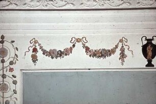 Gliederung mit floralen Motiven und antiken Vasen
