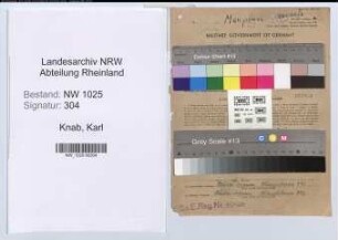 Entnazifizierung Karl Knab , geb. 31.12.1900 (Angestellter)