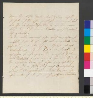 Brief von Pogwisch, Ulrike von an Goethe, Johann Wolfgang von