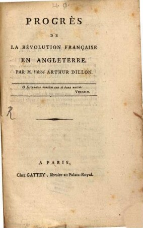 Progrès De La Révolution Française En Angleterre