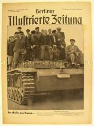 Wochenzeitschrift "Berliner Illustrierte Zeitung" u.a. zum Kriegsalltag in Köln