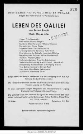 Leben des Galilei
