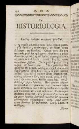 192-233, IV. Historiologia.