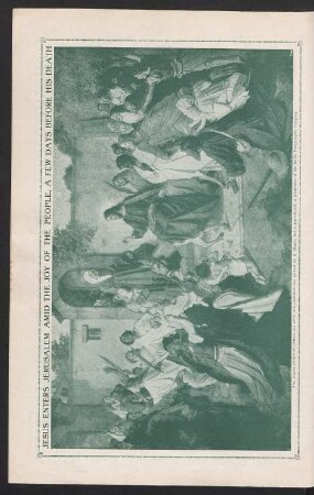 Tafel: Jesus enters Jerusalem amid the joy of the people [...]