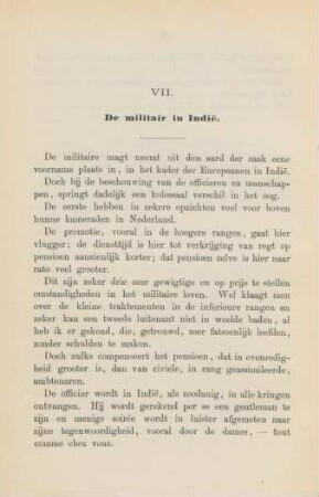 VII. De militair in Indie