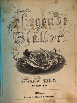Fliegende Blätter. 34 = Nr. 809 - 834. [1861]