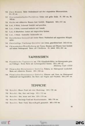 Teppiche (Nr. 749-855)