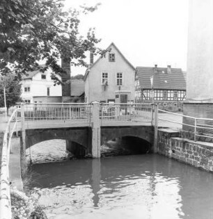 Bleichenbachbrücke (Brückenanlage); Ortenberg, Bleichenbach (bei Wiesenstraße Nr. 19)