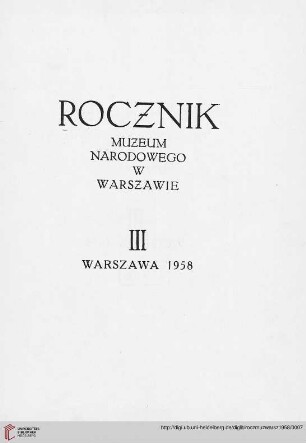 3: Rocznik Muzeum Narodowego w Warszawie
