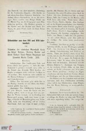 Sittenbilder aus dem XVI und XVII Jahrhundert, [5]