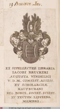Wappen des Jacob Brucker