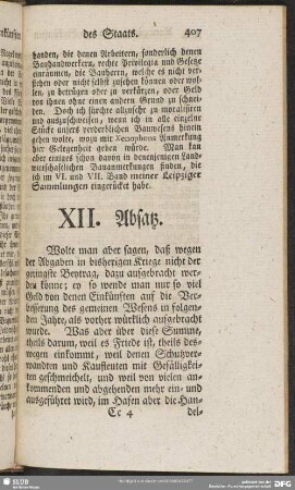 XII. Absatz