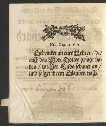 Heb. Cap. 13. v. 7.
