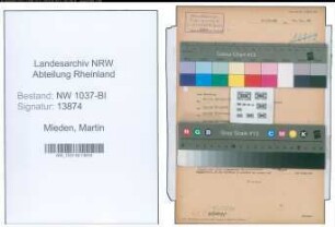 Entnazifizierung Martin Mieden , geb. 08.04.1891 (Ingenieur)