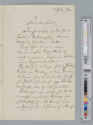 Brief an Julius Stockhausen