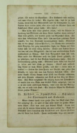 21. Aristides. - Themistokles. - Schlachten bei Thermopylä und Salamis