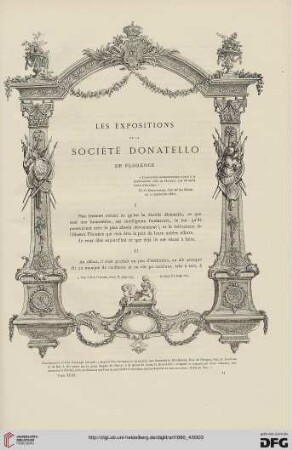 6: Les expositions de la Société Donatello de Florence