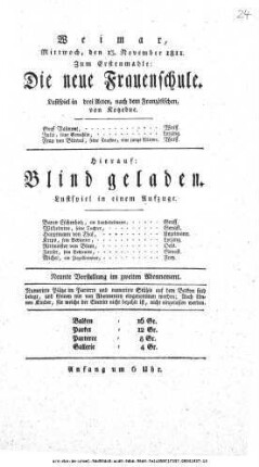 Blind geladen