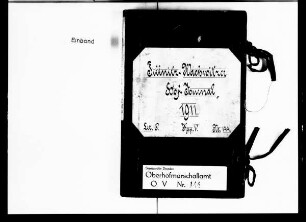 In Pillnitz geführte Hoftagebücher, 1911