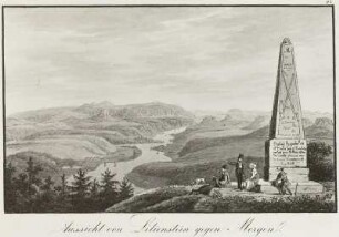 Aussicht vom Lilienstein gegen Morgen
