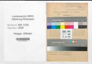 Entnazifizierung Wilhelm Heeger , geb. 24.09.1897 (Revisor)