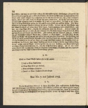 Aus No. 7. des Jahres 1758.