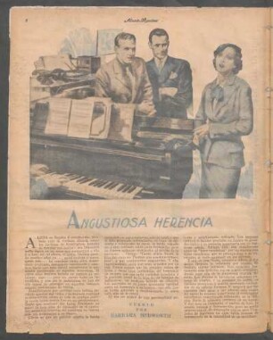 Angustiosa herencia : Cuento por Barbara Hedworth