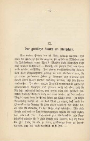 IX. Der göttliche Funke im Menschen