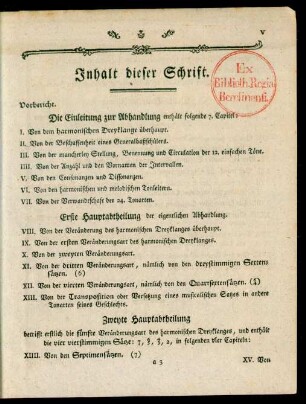Inhalt dieser Schrift