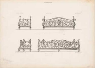 Kaminvorsetzer: Ansichten, Seitenansichten (aus: Architektonisches Skizzenbuch, H. 172/1, 1882)