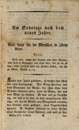 Neue Sonn- und Festtagspredigten zur Beförderung einer sittlich-religiösen Denkart, vorzüglich unter dem Landvolke, 6. 2. Abth. - 1809. - 4 Bl., 439 S.