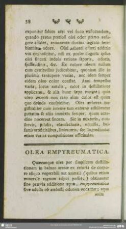 Olea Empyreumatica